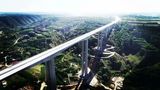 G69銀白高速公路甜永段天寧溝特大橋1（亞洲第二高墩，最大墩高163米，榮獲2020年度“四川土木工